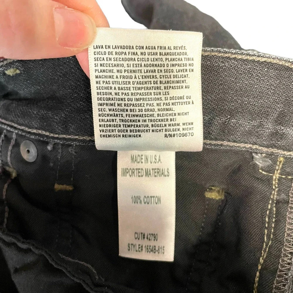 Citizens of Humanity Gia Jeans Studded Dark Tempest Black Denim Size 29 - Picture 12 of 12
